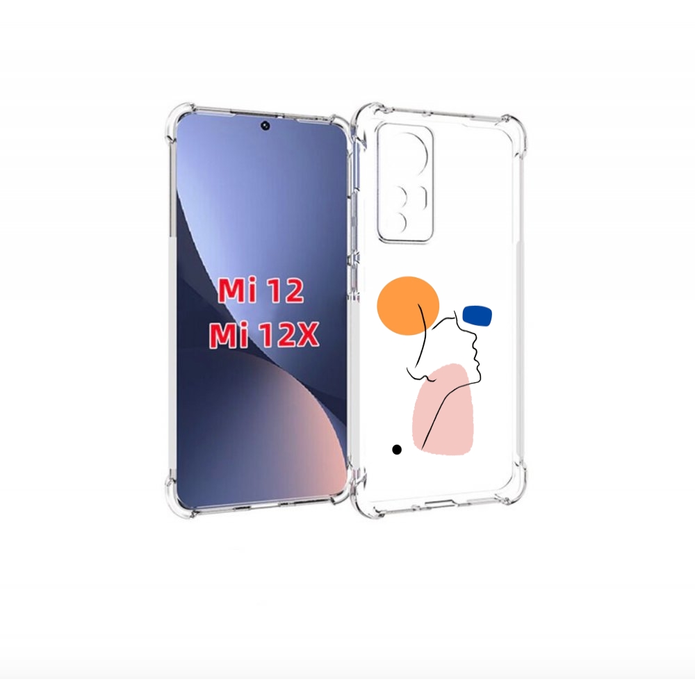 

Чехол-бампер MyPads абстракция девушки женский для Xiaomi 12/Xia, Прозрачный, Tocco