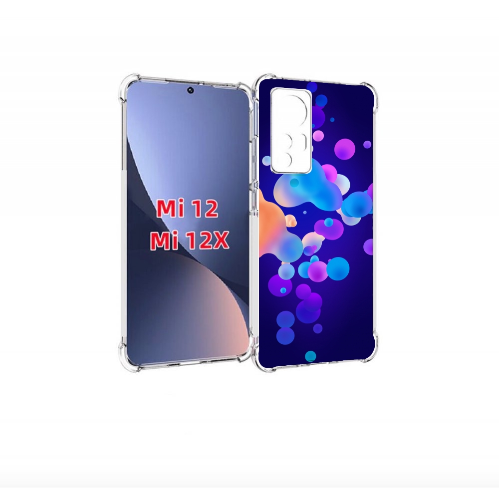 

Чехол бампер MyPads абстрактные-пузырьки для Xiaomi 12., Прозрачный, Tocco