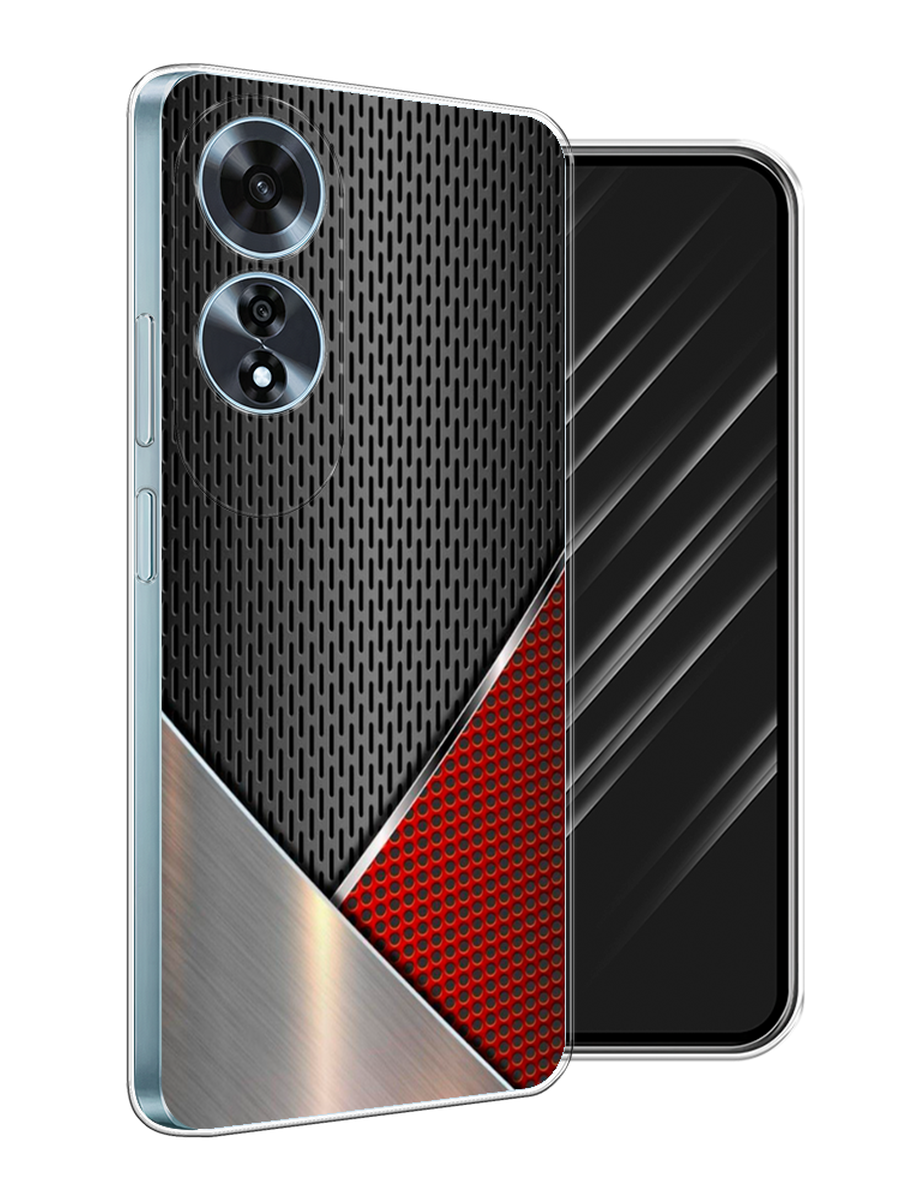 

Чехол Awog на Oppo A60 "Стальной металл", Черный;красный;серебристый, 2516950-1
