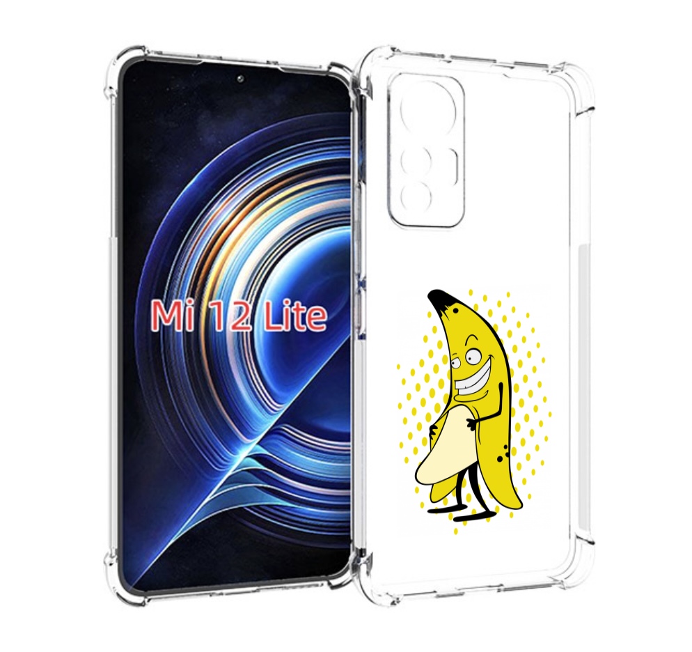 

Чехол MyPads Раздетый-банан для Xiaomi 12 Lite, Прозрачный, Tocco