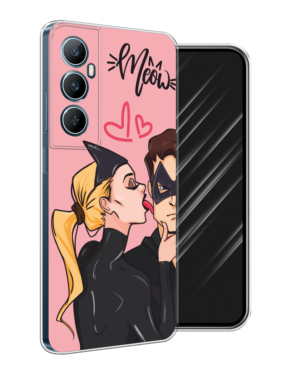 

Чехол Awog на Realme C65 "Kiss of Cat Woman", Розовый;черный;бежевый, 2516750-1