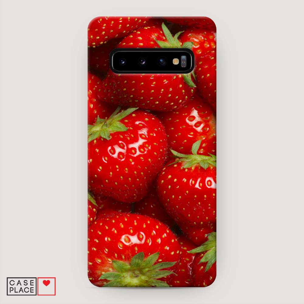 

Пластиковый чехол "Клубника" на Samsung Galaxy S10 +, 27120-7