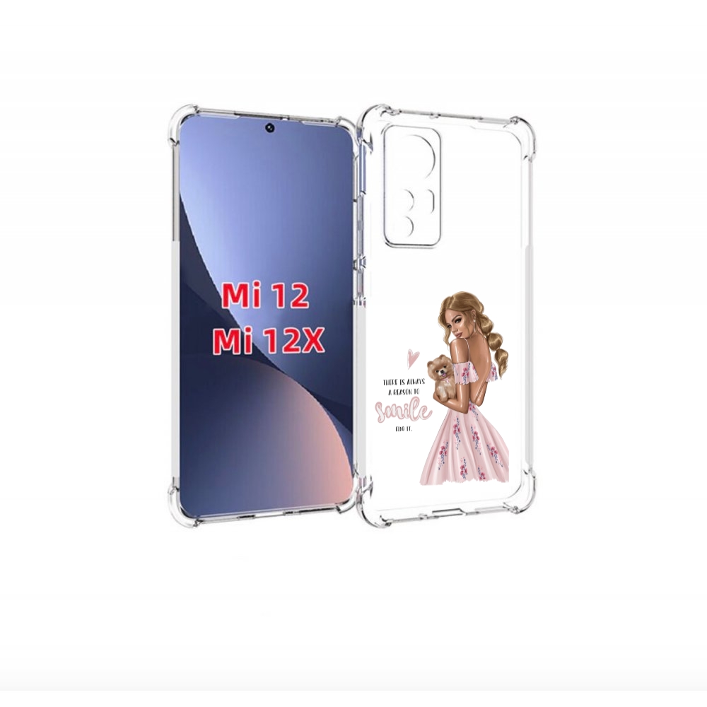 

Чехол бампер MyPads Улыбайся-чаще женский для Xiaomi 12., Прозрачный, Tocco