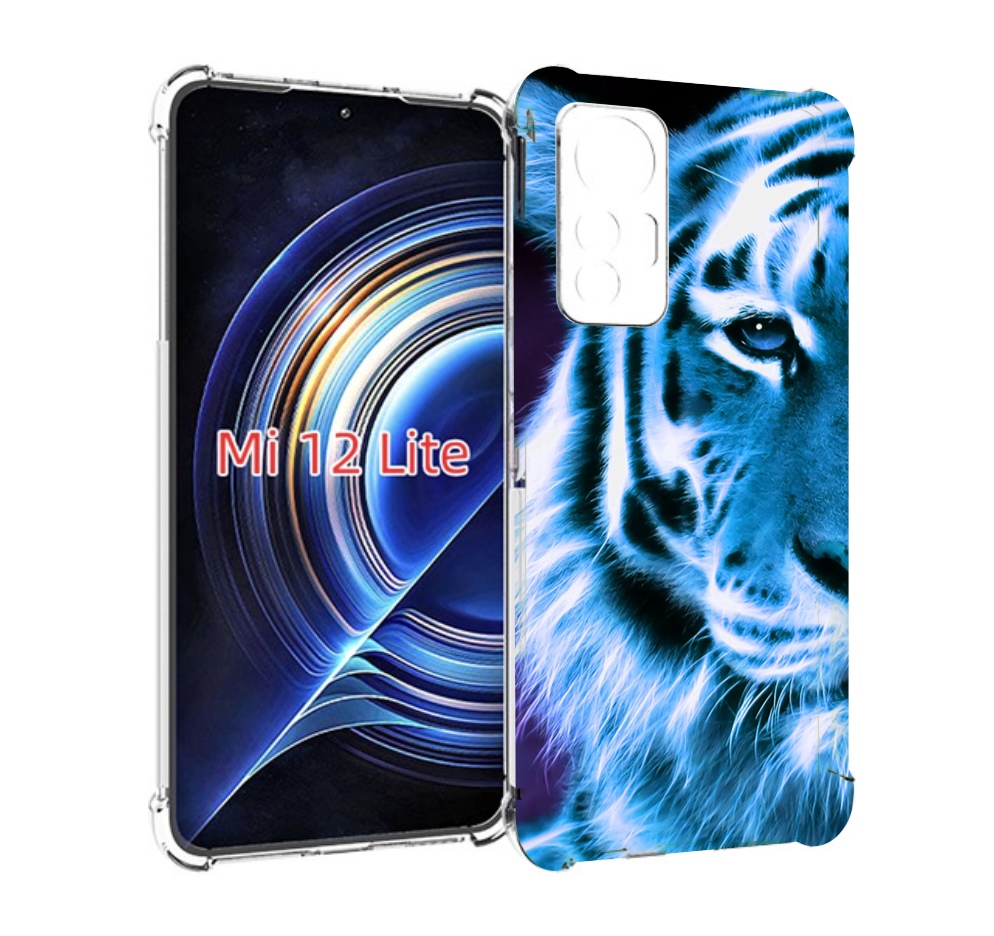 

Чехол MyPads Половина-тигра мужской для Xiaomi 12 Lite, Прозрачный, Tocco