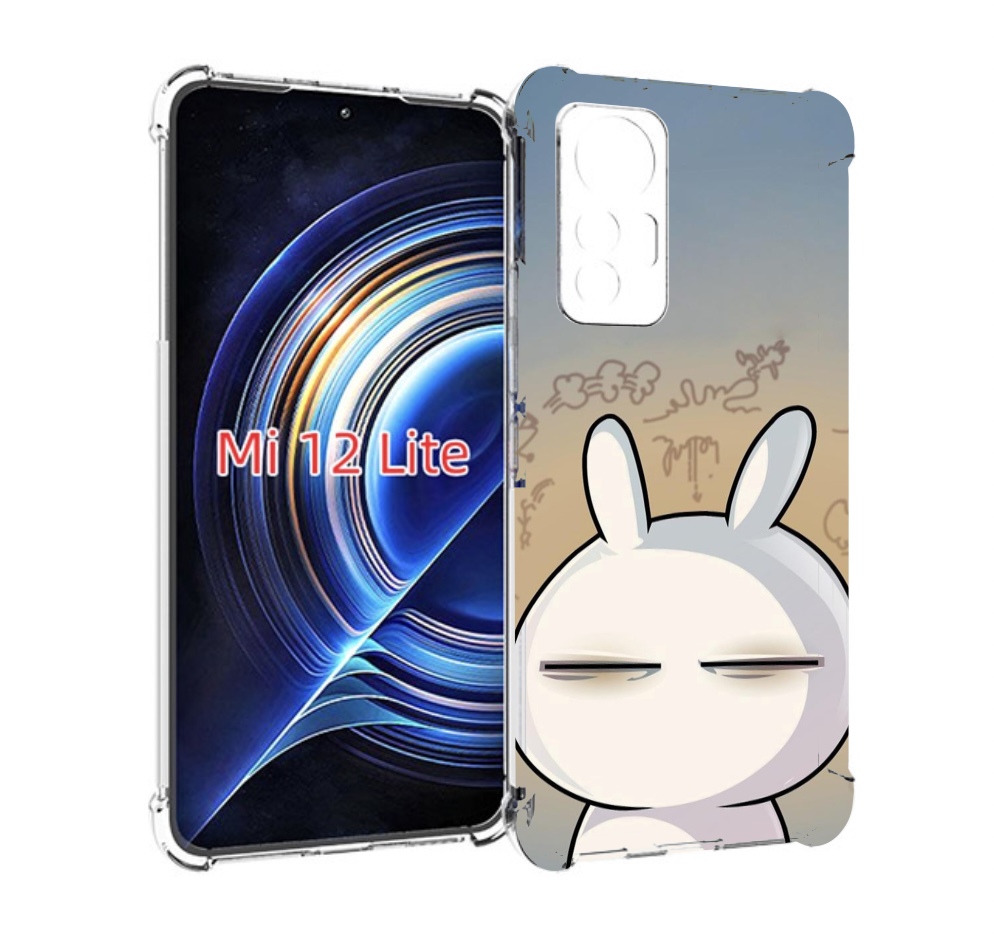 

Чехол MyPads Подозрительный-зайка для Xiaomi 12 Lite, Прозрачный, Tocco