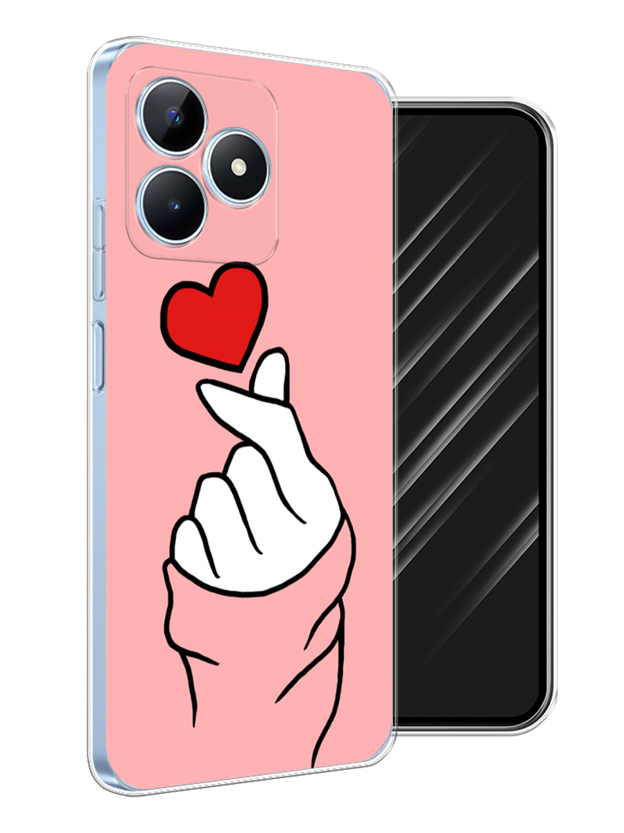 

Чехол Awog на Realme C60 "Милое сердечко", Белый;красный;черный, 2516550-1