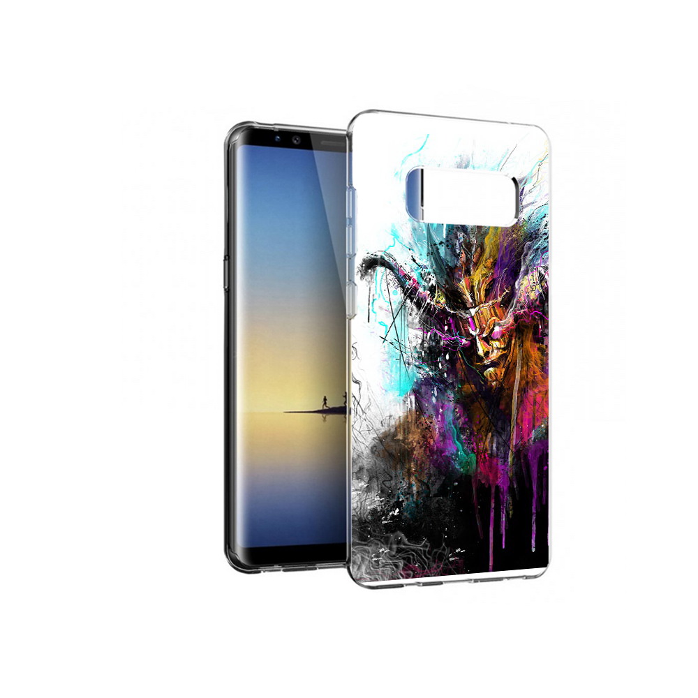 

Чехол MyPads Tocco для Samsung Galaxy Note 8 яркий дьявол, Прозрачный, Tocco
