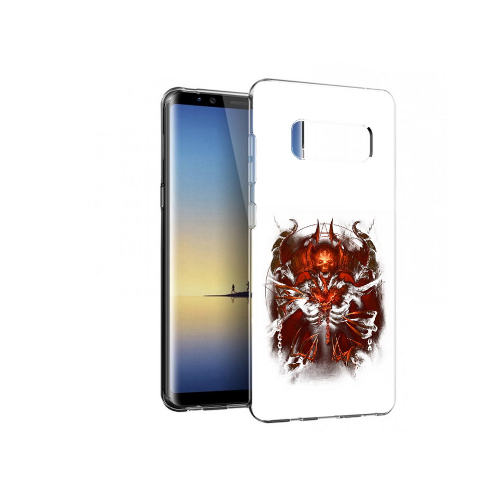 

Чехол MyPads Tocco для Samsung Galaxy Note 8 яркий демон, Прозрачный, Tocco