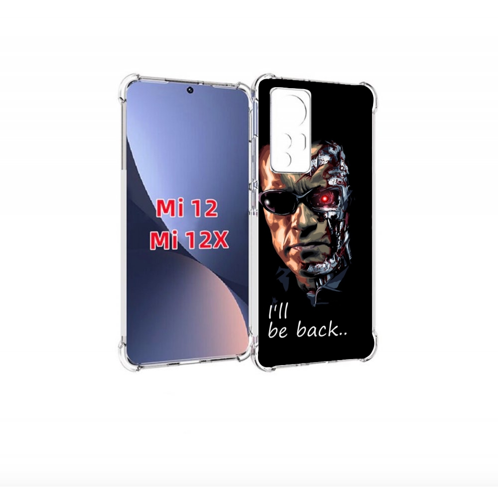 

Чехол бампер MyPads Терминатор для Xiaomi 12., Прозрачный, Tocco
