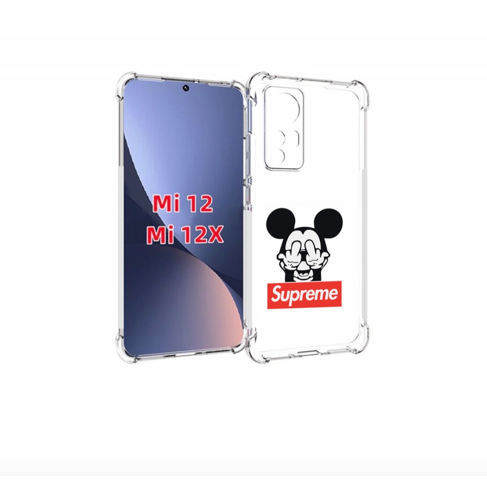 

Чехол бампер MyPads Супримовский-Микки-маус для Xiaomi 12., Прозрачный, Tocco