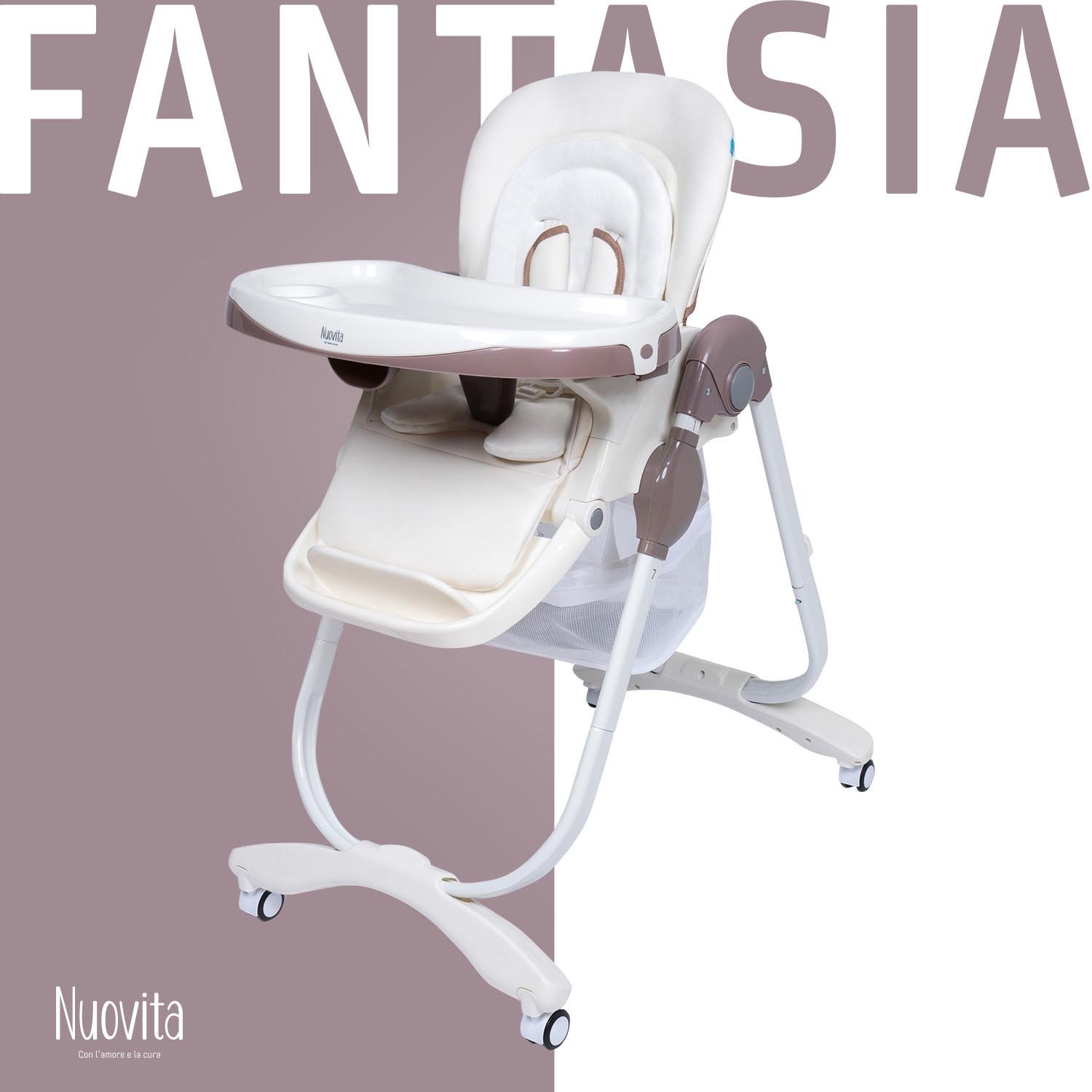 Стульчик для кормления Nuovita Fantasia (Cappuccino/Капучино) стульчик для кормления nuovita fantasia latte латте