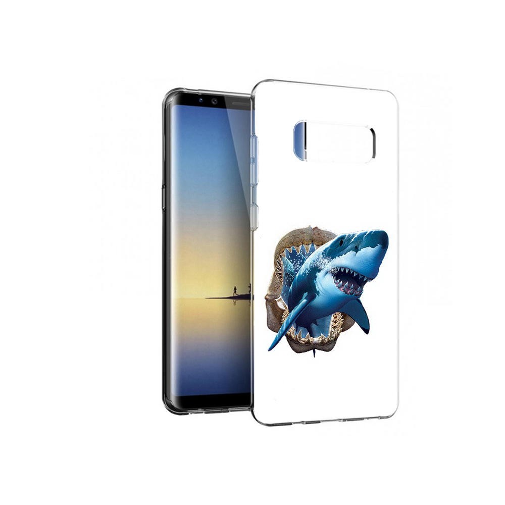 

Чехол MyPads Tocco для Samsung Galaxy Note 8 челюсти, Прозрачный, Tocco