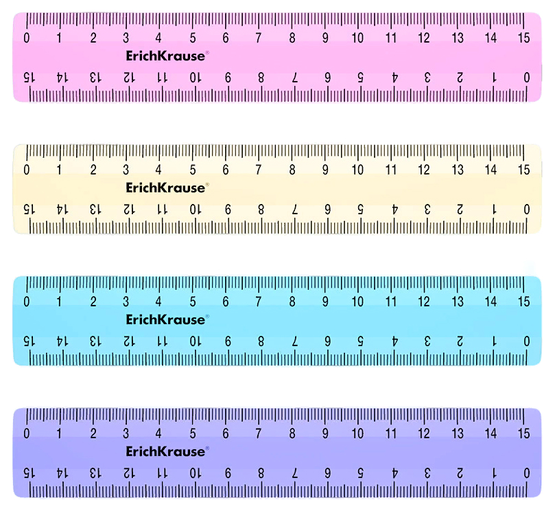 

Линейка ErichKrause Pastel пластиковая 15 см в ассортименте, Разноцветный