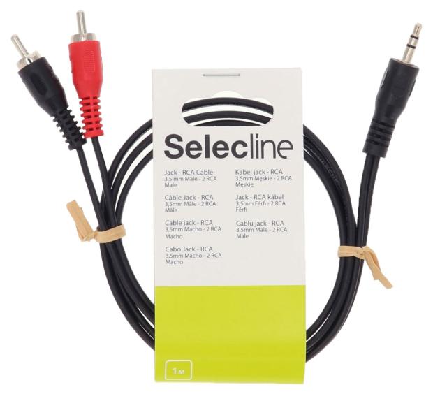 Кабель Selecline 3.5 мм 2RCA, 1 м