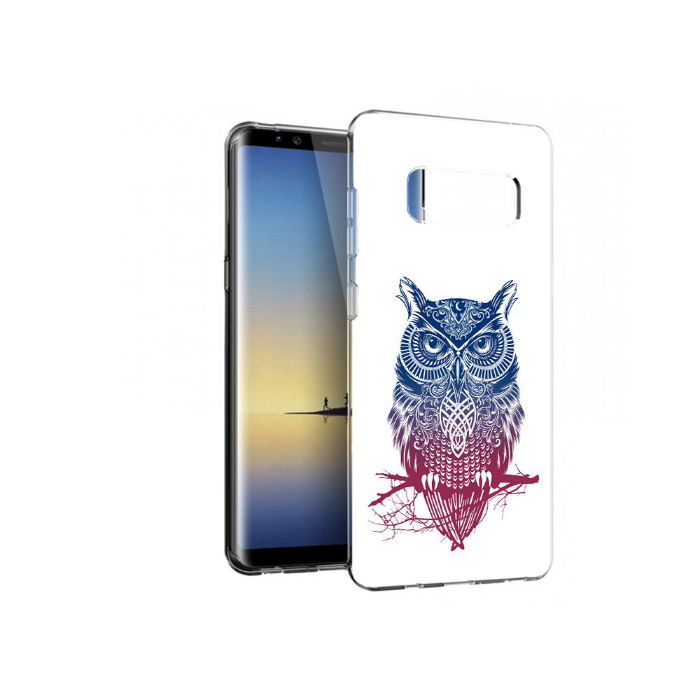 

Чехол MyPads Tocco для Samsung Galaxy Note 8 хиппи сова, Прозрачный, Tocco