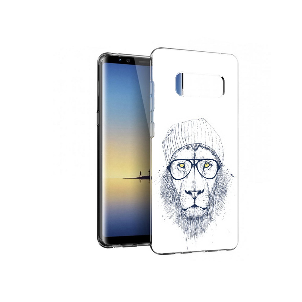 

Чехол MyPads Tocco для Samsung Galaxy Note 8 хиппи лев, Прозрачный, Tocco