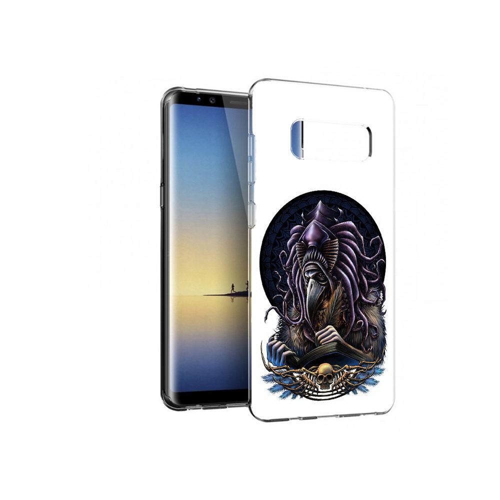 

Чехол MyPads Tocco для Samsung Galaxy Note 8 умный ворон, Прозрачный, Tocco