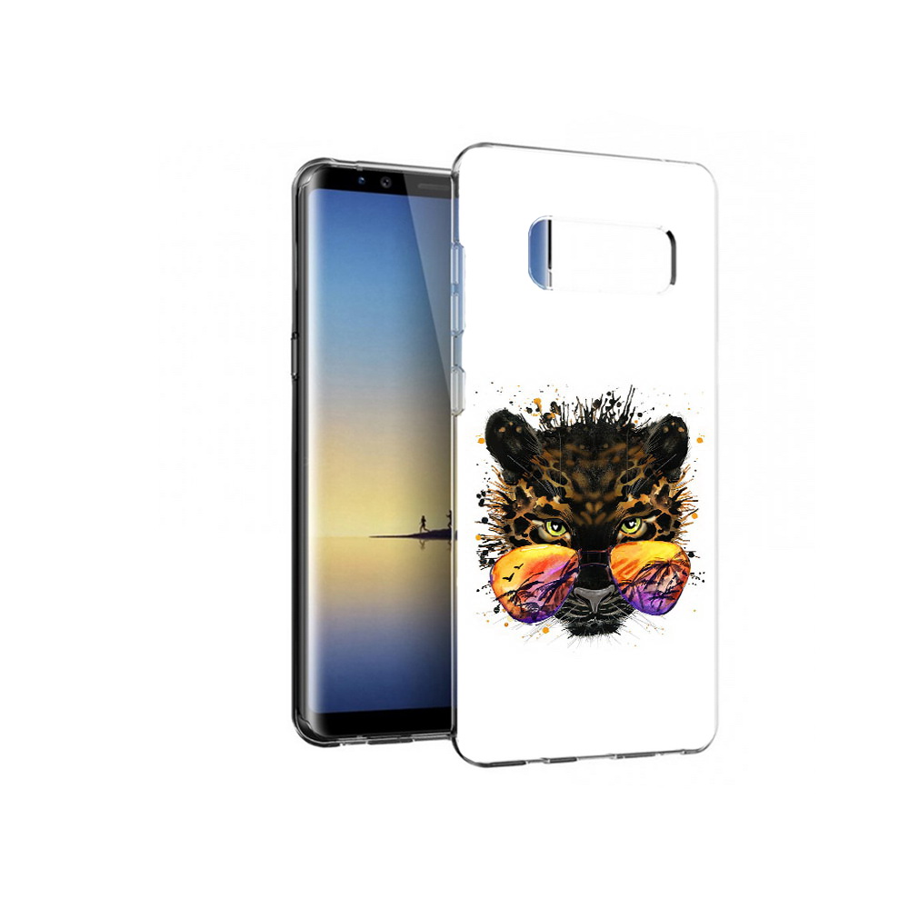 

Чехол MyPads Tocco для Samsung Galaxy Note 8 тропический леопард, Прозрачный, Tocco
