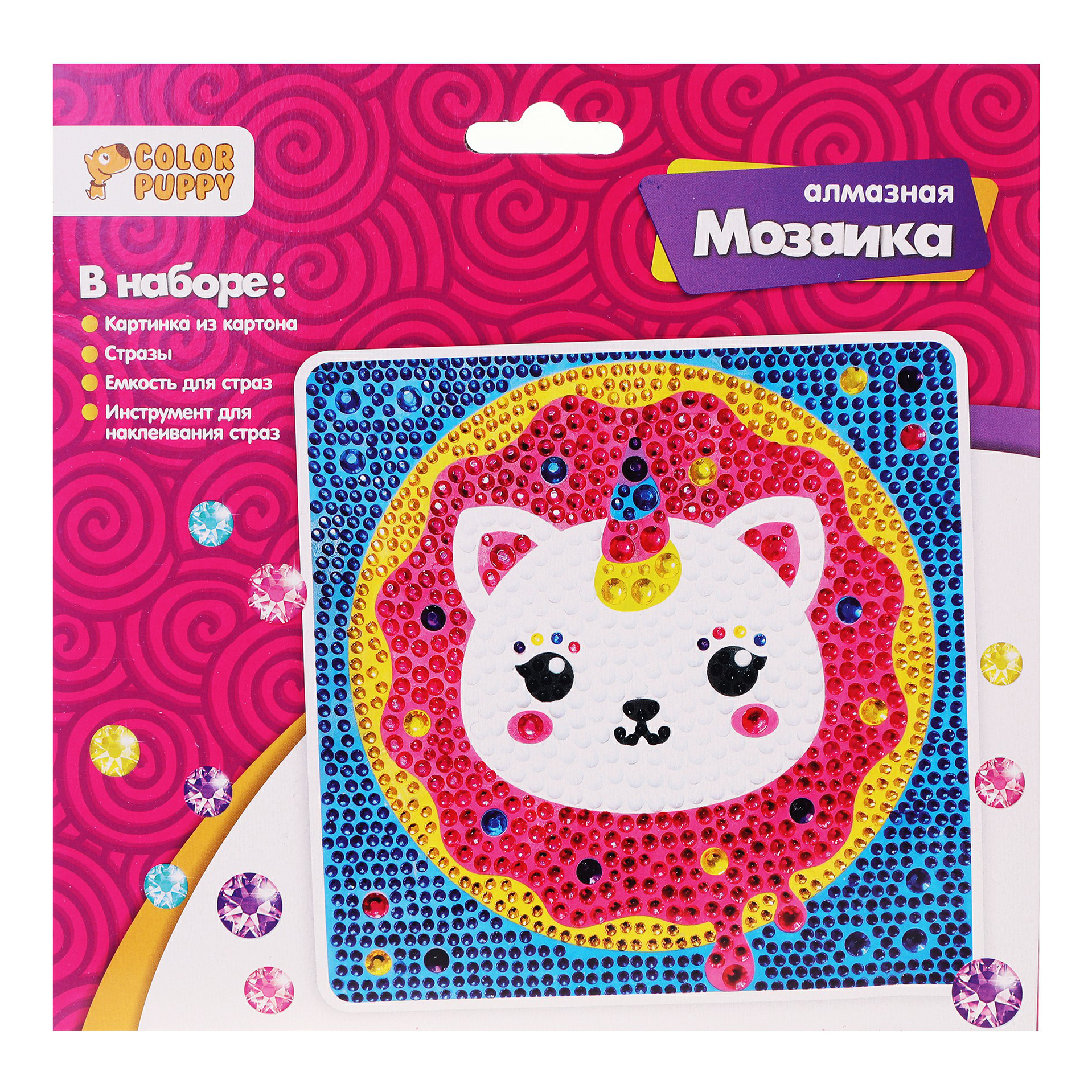 

Набор для творчества Color Puppy Мозаика алмазная в ассортименте