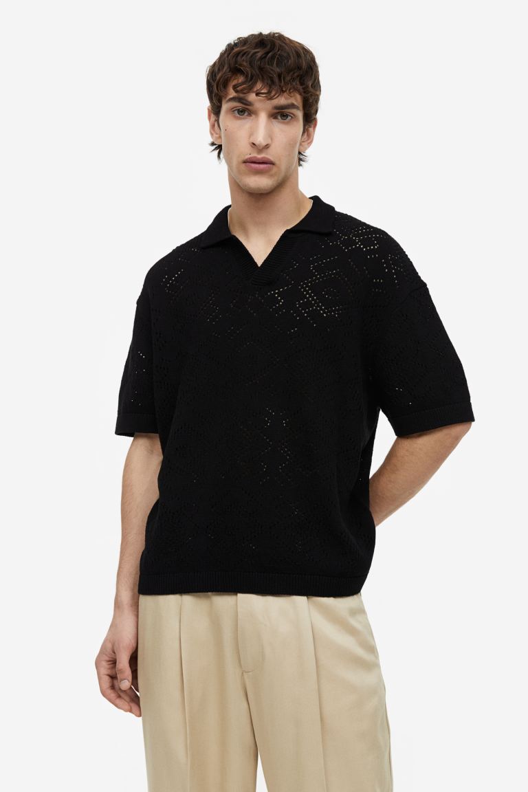 Пуловер мужской H&M 1120812002 черный L (доставка из-за рубежа)