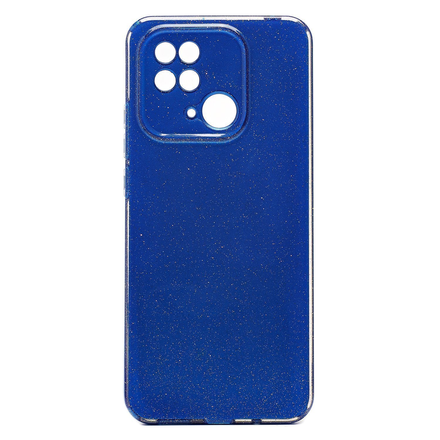 

Чехол для Xiaomi Redmi 10C (220333QNY) силиконовый с блестками 3 синий