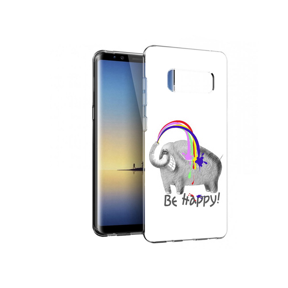

Чехол MyPads Tocco для Samsung Galaxy Note 8 счастливый слон, Прозрачный, Tocco