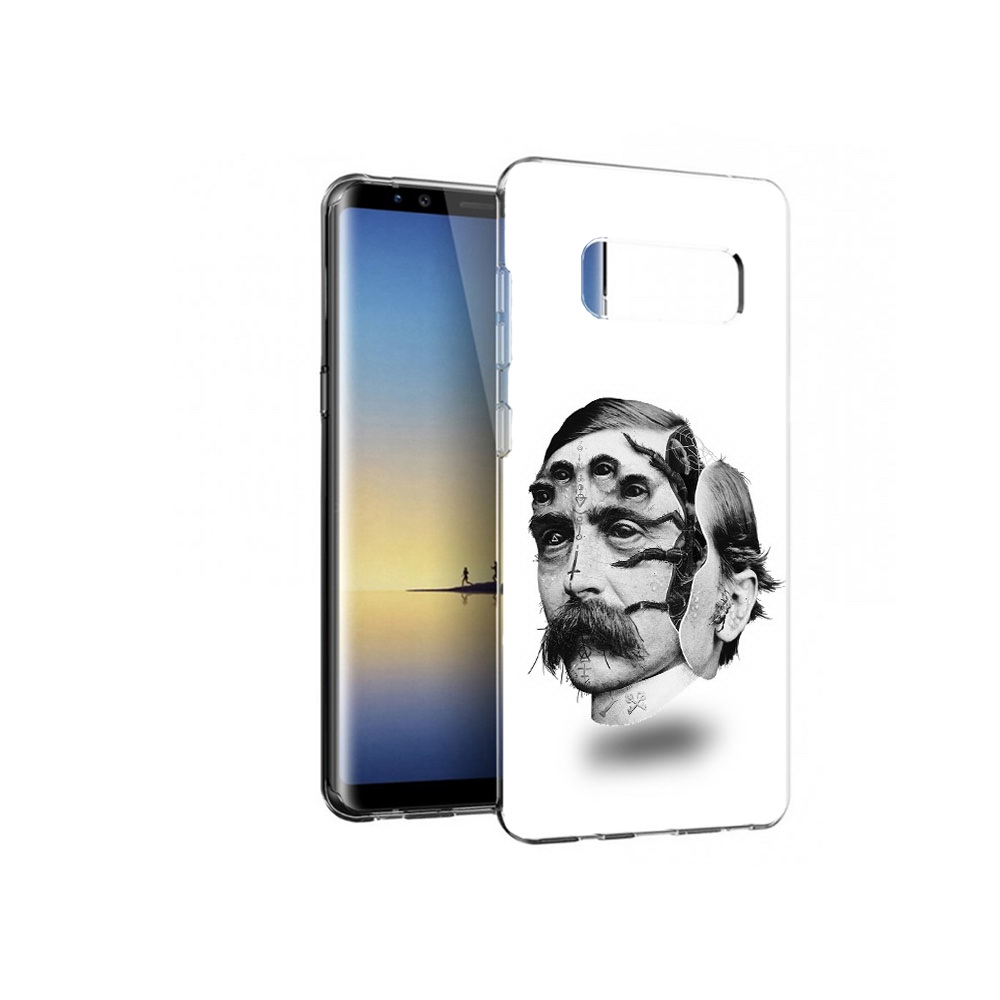 

Чехол MyPads Tocco для Samsung Galaxy Note 8 страшное лицо мужчины, Прозрачный, Tocco