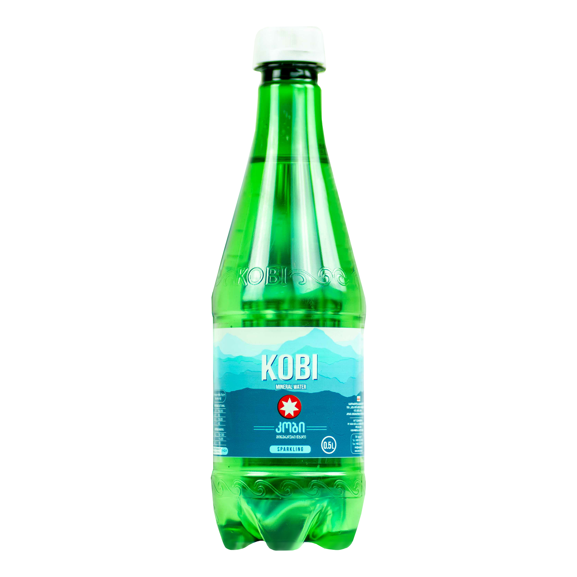 Вода минеральная Kobi газированная лечебно-столовая 0,5 л