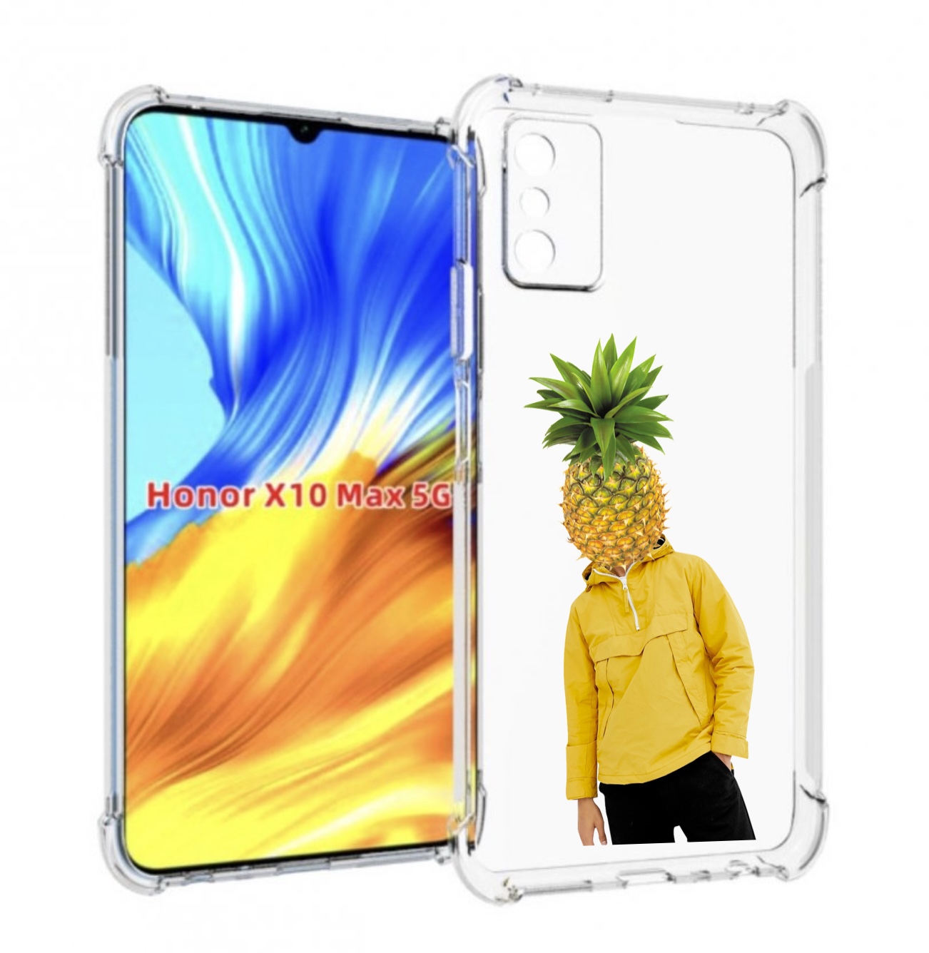 

Чехол MyPads ананасовая-голова для Honor X10 Max, Прозрачный, Tocco