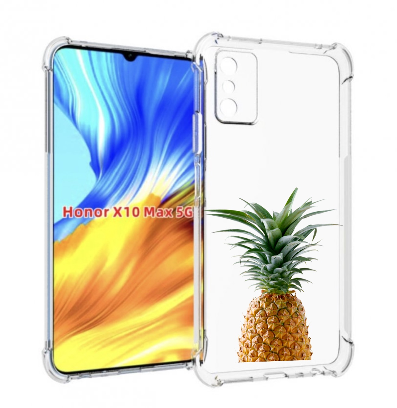 

Чехол MyPads ананас для Honor X10 Max, Прозрачный, Tocco