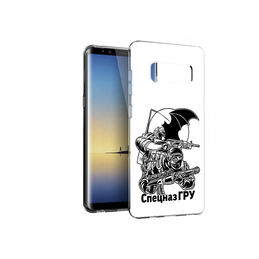 

Чехол MyPads Tocco для Samsung Galaxy Note 8 спецназ гру, Прозрачный, Tocco
