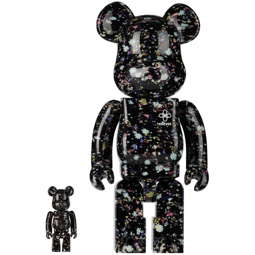 

Фигурка Medicom Toy Bearbrick Anever Black 400% and 100%, Anever Black 400% and 100%