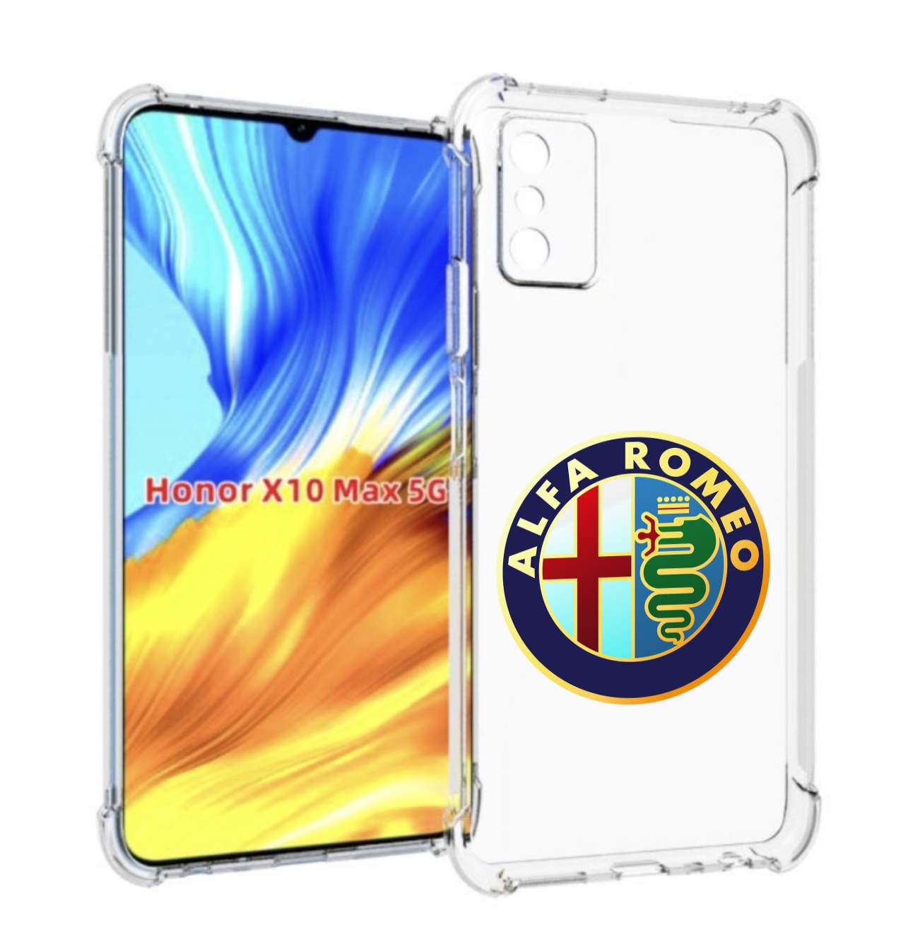 

Чехол MyPads альфа-ромео-2 мужской для Honor X10 Max, Прозрачный, Tocco