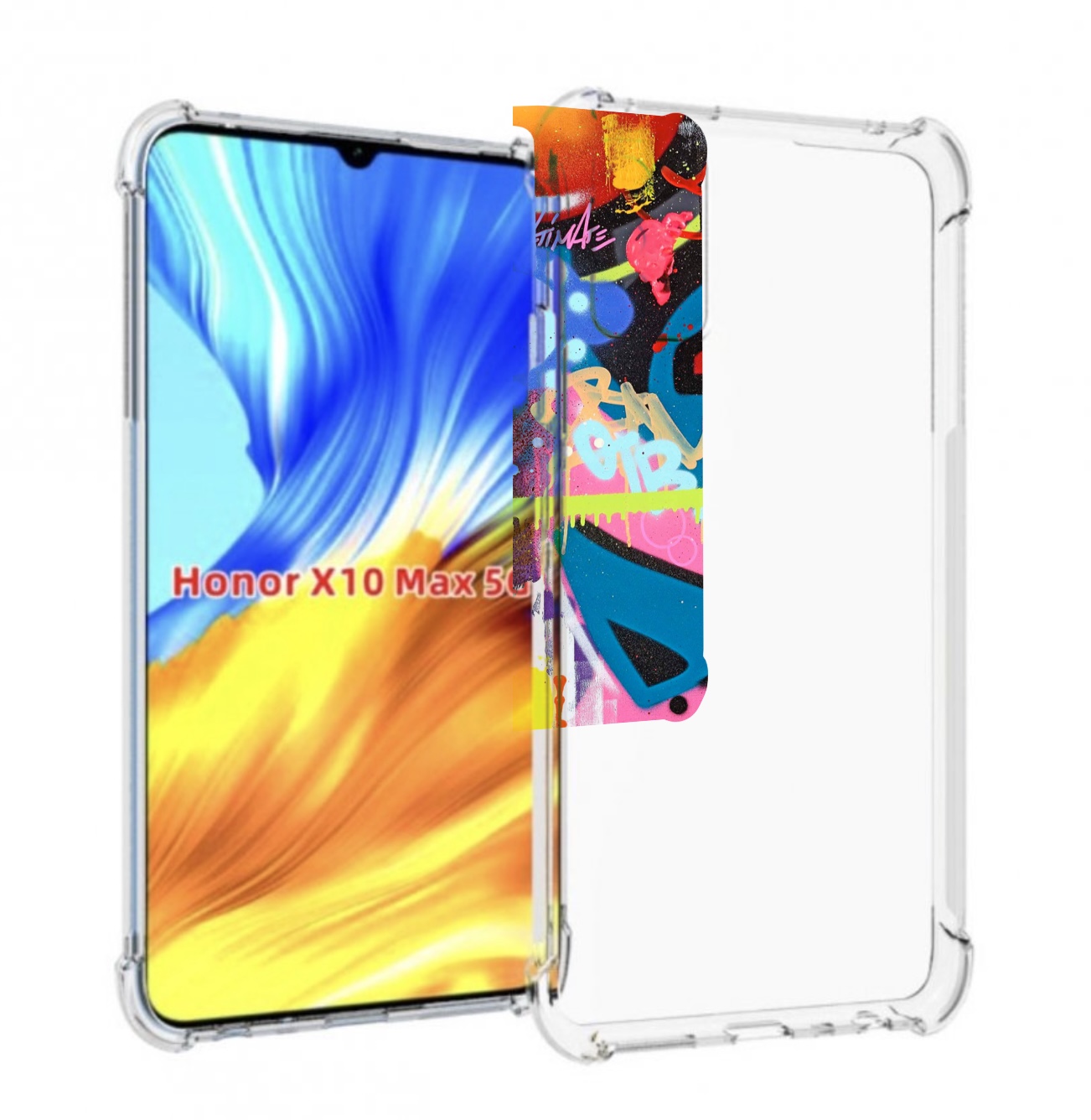 

Чехол MyPads абстракция-графити для Honor X10 Max, Прозрачный, Tocco