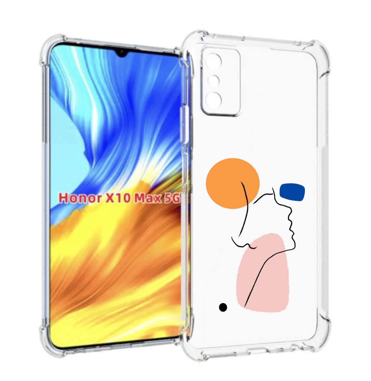 

Чехол MyPads абстракция девушки женский для Honor X10 Max, Прозрачный, Tocco