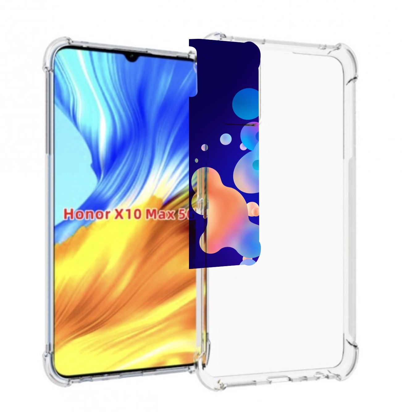 Чехол MyPads абстрактные-пузырьки для Honor X10 Max
