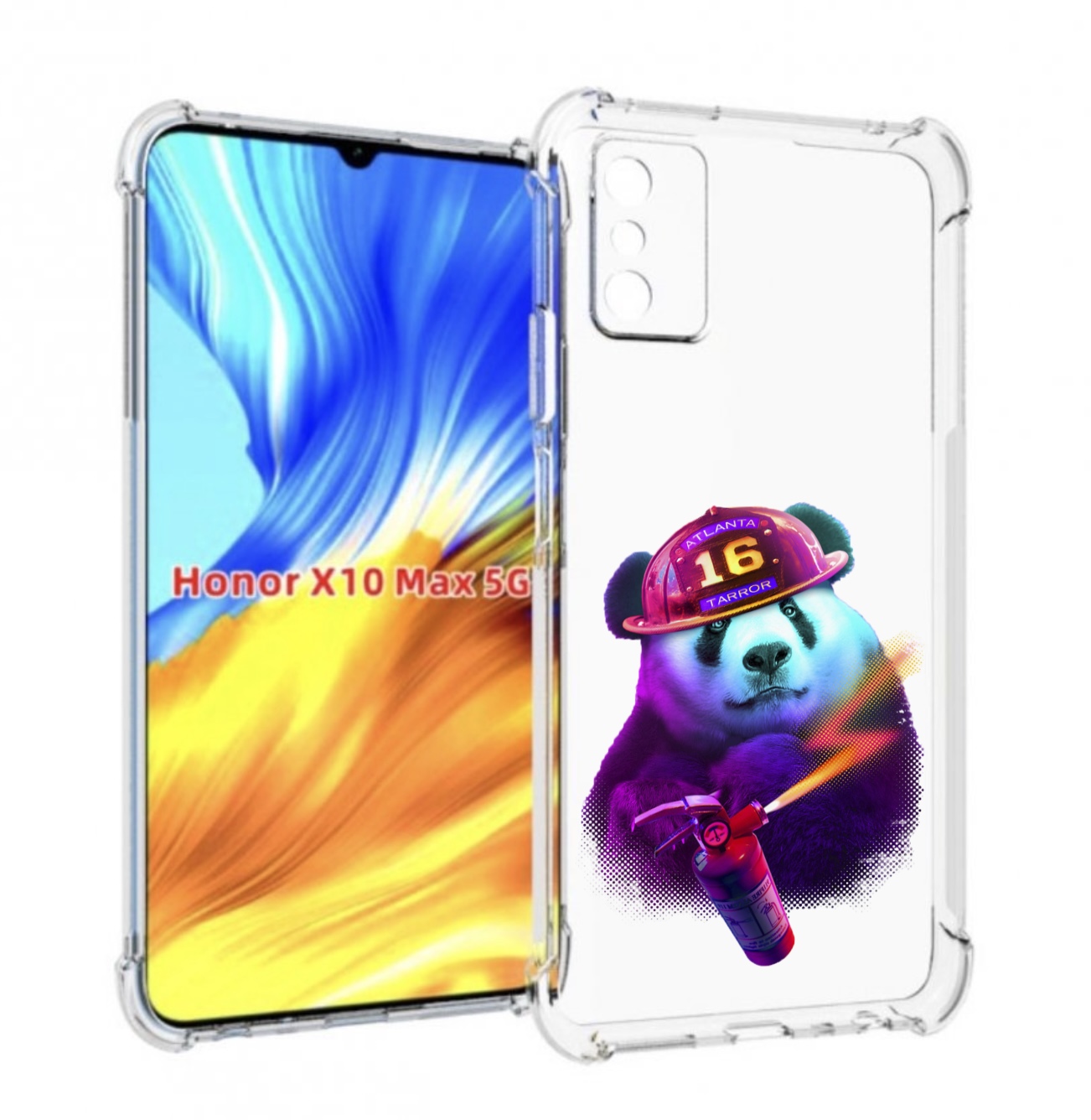 

Чехол MyPads Яркая панда детский для Honor X10 Max, Прозрачный, Tocco