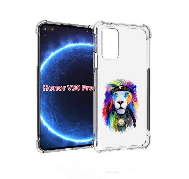 

Чехол бампер MyPads Лев 3 для Honor V30 Pro, Прозрачный, Tocco