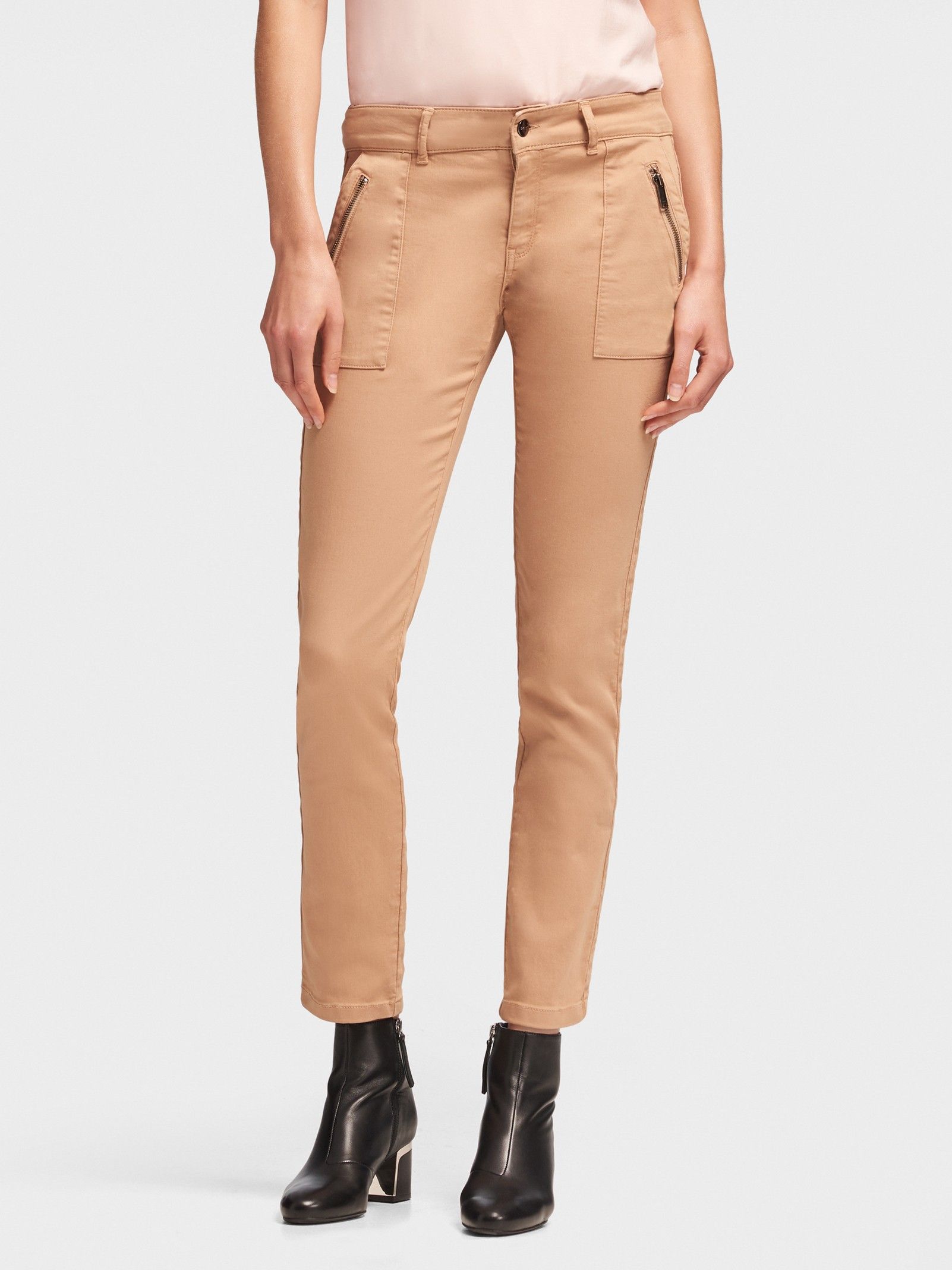 

Брюки женские DKNY P8KK9DAP бежевые 42 RU, P8KK9DAP
