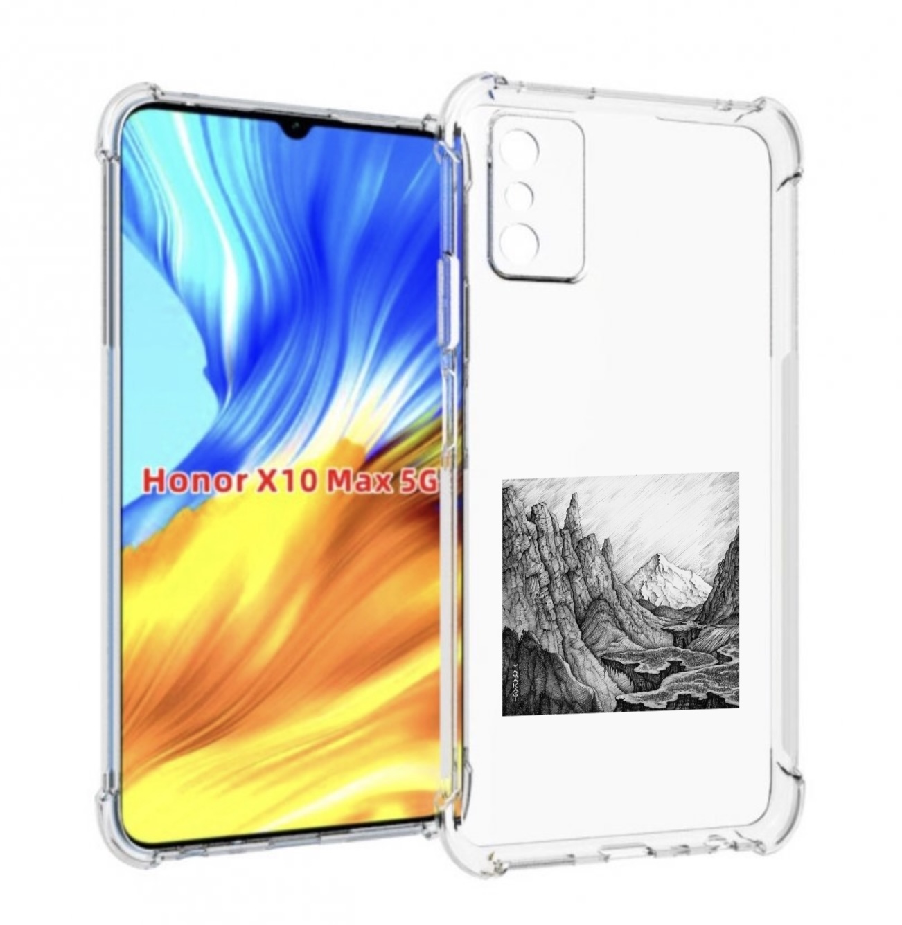 

Чехол MyPads Ямакаса Мияги и Энди Панда для Honor X10 Max, Прозрачный, Tocco