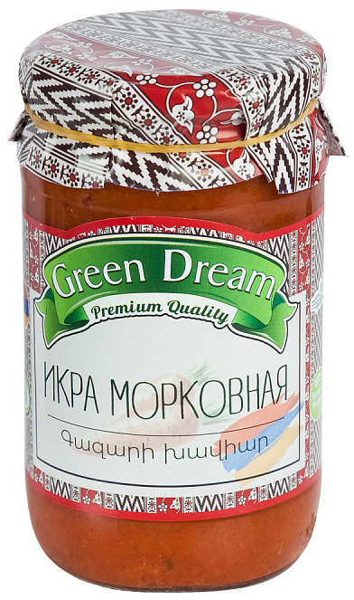 фото Морковь green dream икра тушеная пастеризованная 380 г