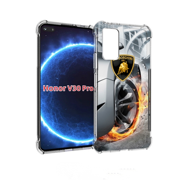 

Чехол бампер MyPads Ламборгини мужской для Honor V30 Pro, Прозрачный, Tocco