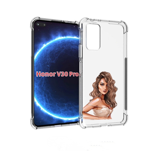 

Чехол бампер MyPads Кудрявая-девушка женский для Honor V3, Прозрачный, Tocco