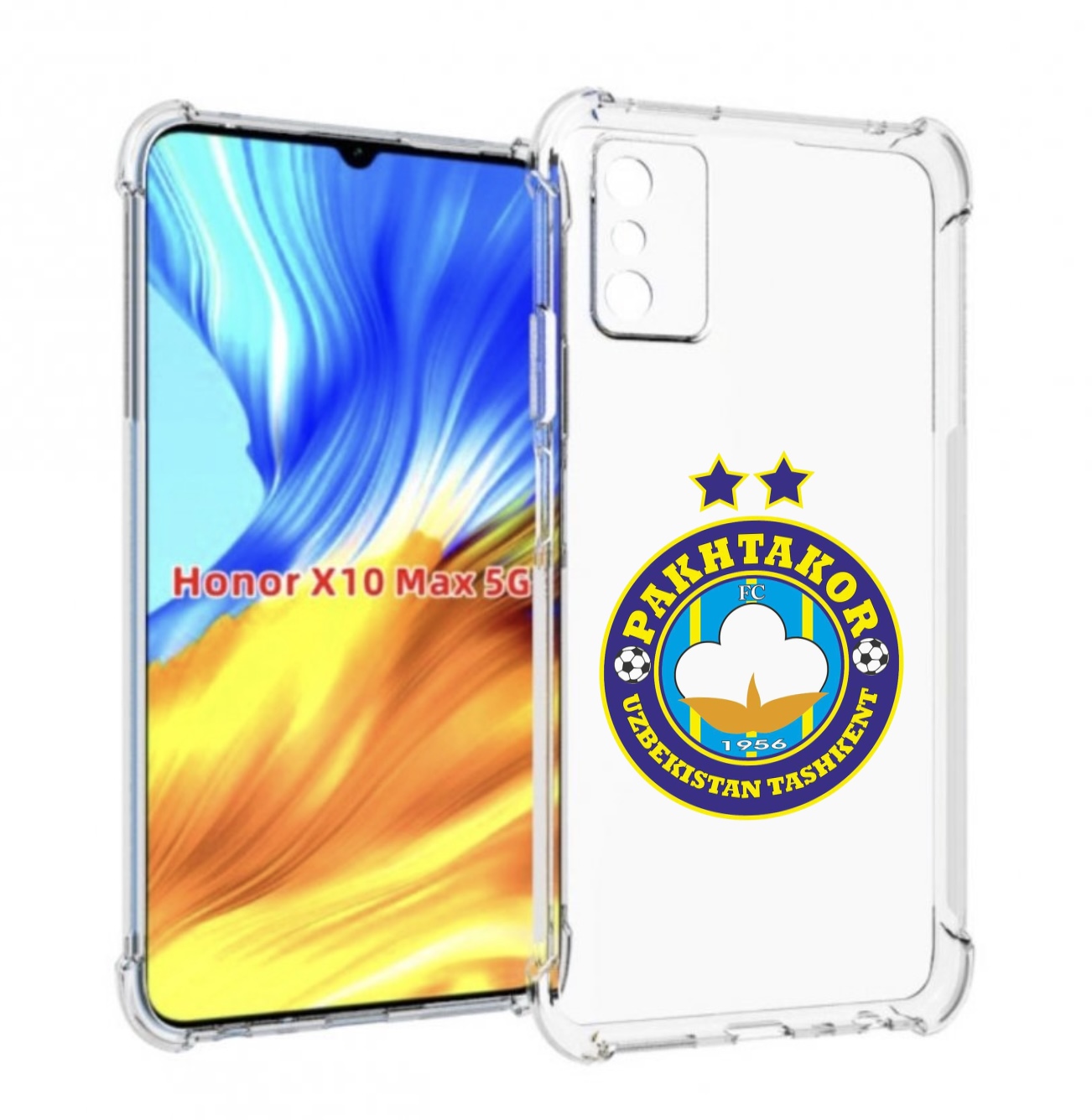 

Чехол MyPads Фк Пахтакор Pakhtakor мужской для Honor X10 Max, Прозрачный, Tocco