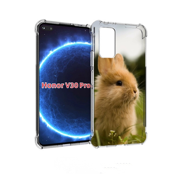 

Чехол бампер MyPads Кролик для Honor V30 Pro, Прозрачный, Tocco