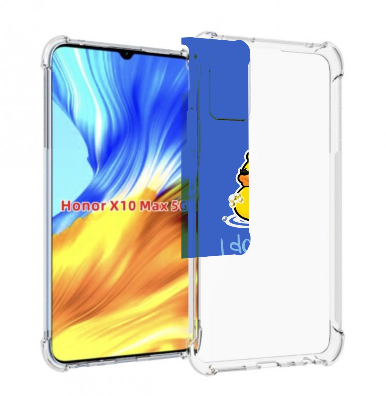 

Чехол MyPads Уточка для Honor X10 Max, Прозрачный, Tocco