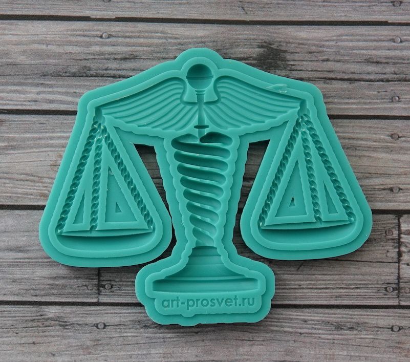 

Молд Арт-студия ПроСвет Кадуцей с весами ARTMD1008, M, Зеленый