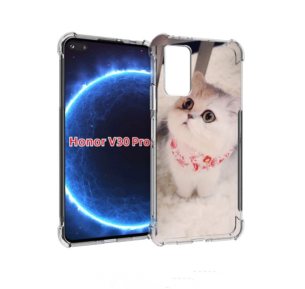 

Чехол бампер MyPads Котеночек женский для Honor V30 Pro, Прозрачный, Tocco
