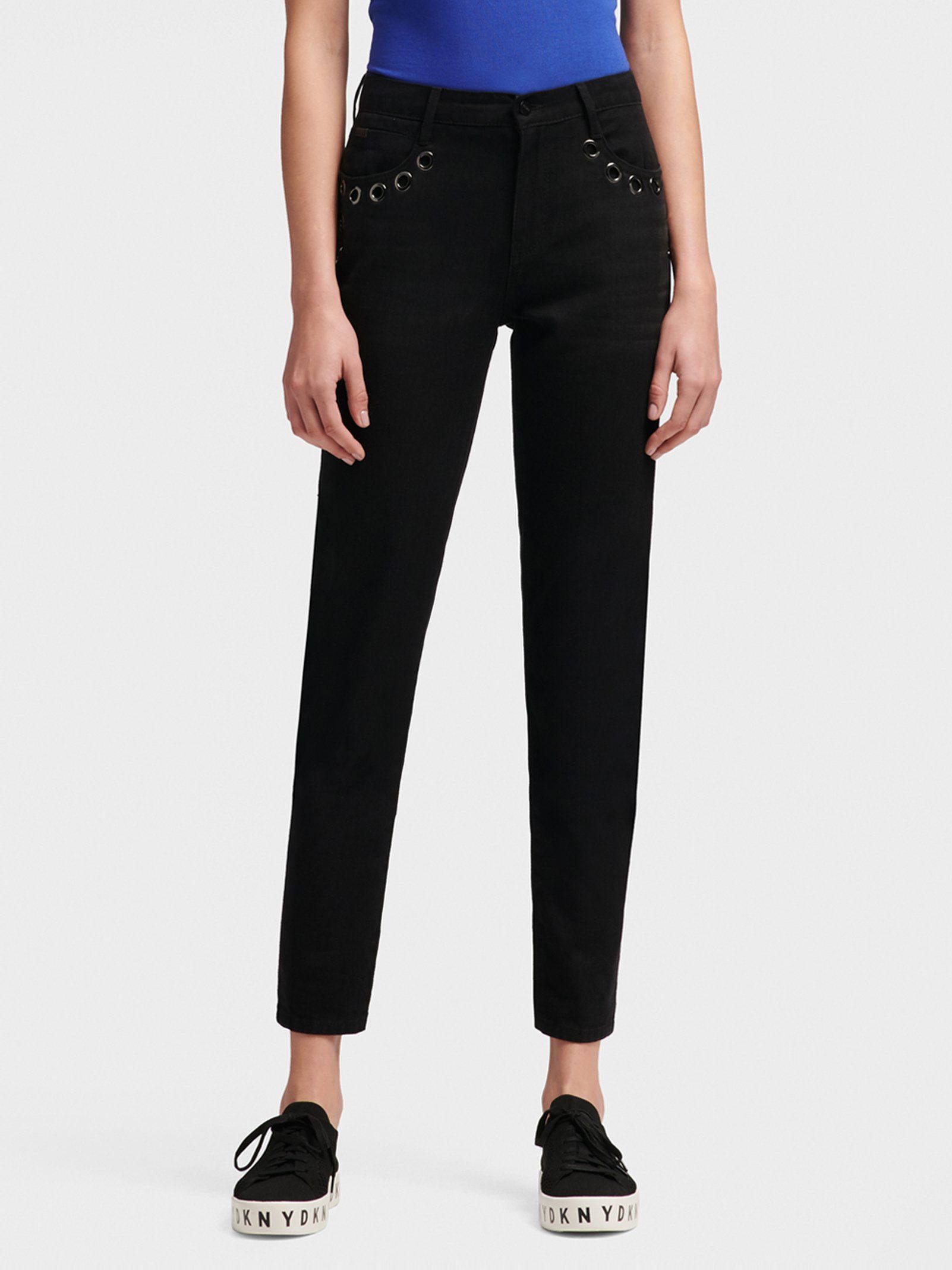 

Брюки женские DKNY P8JKVCAV черные 40 RU, P8JKVCAV