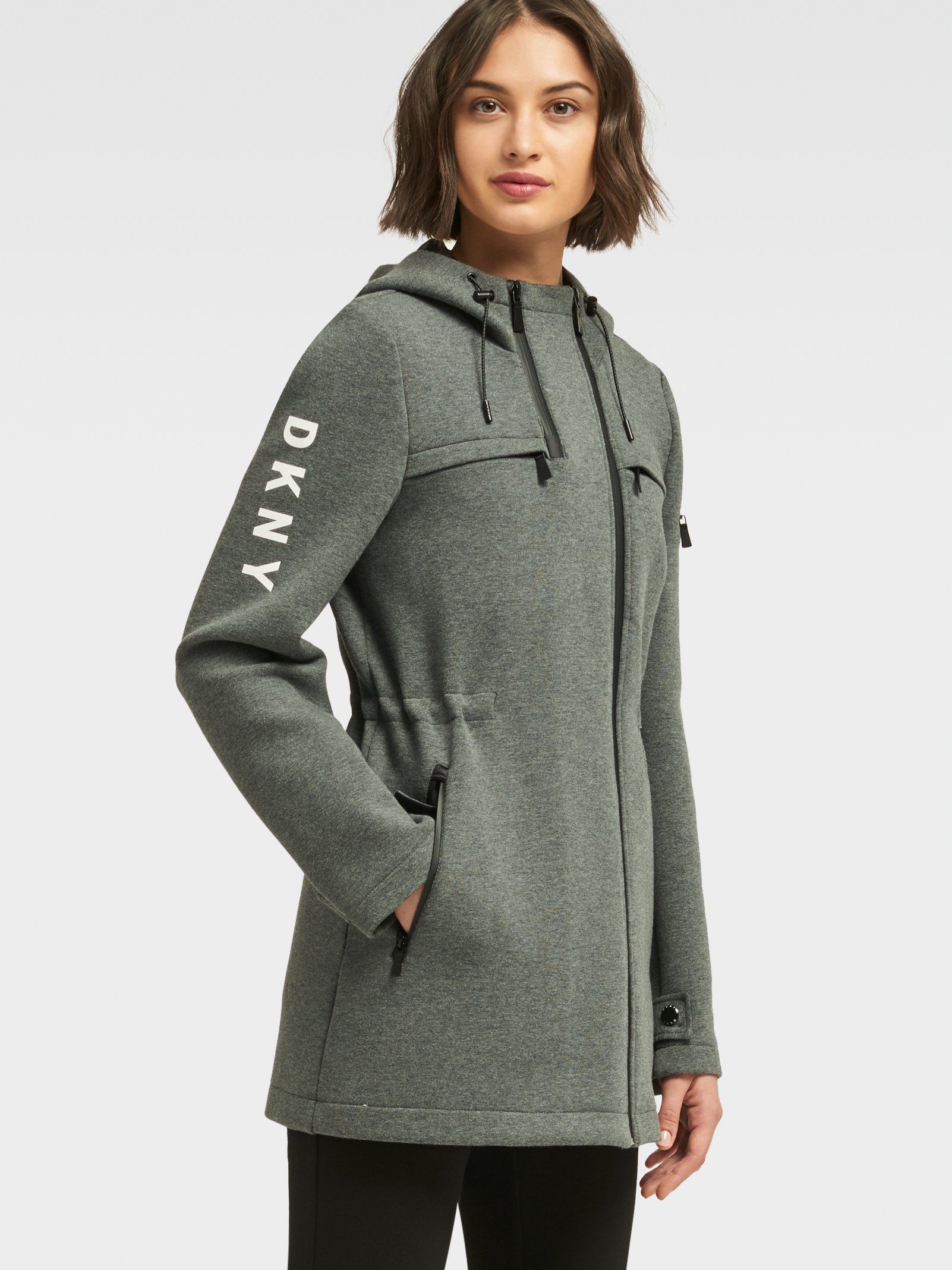 

Куртка женская DKNY P8JJ7DW7 серая S, P8JJ7DW7